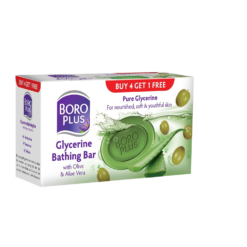 Boroplus – Glycerine Bathing Bar With Olive & Aloe Vera (5U X 125Gms)